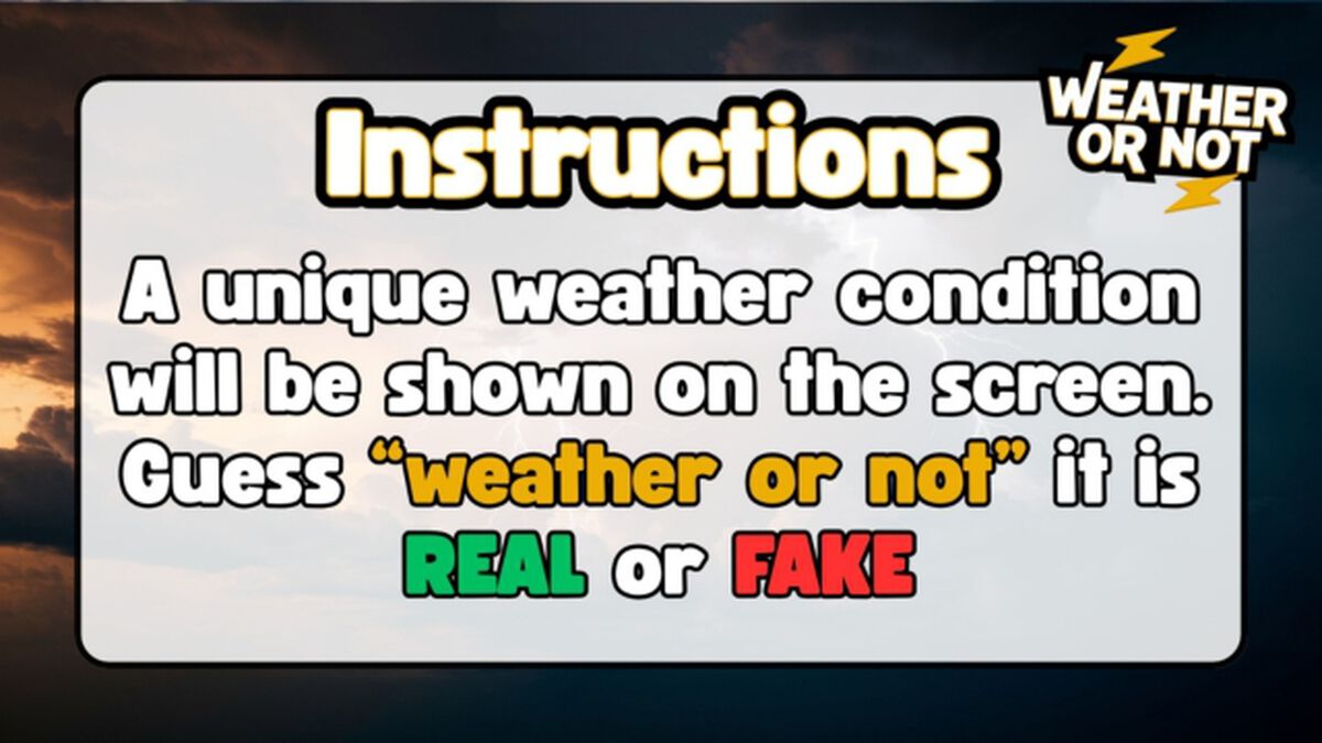 Weather or Not image number null